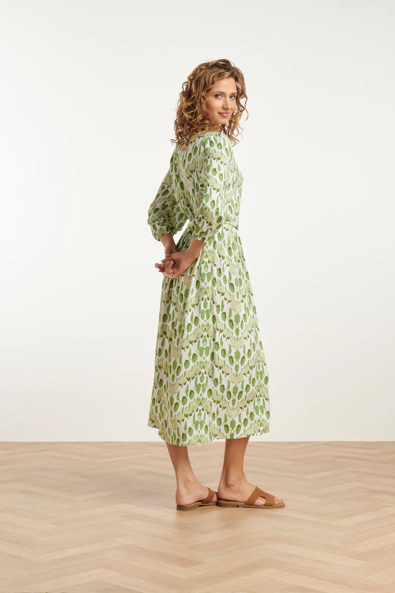 Smashed Lemon, Dress snake print white/green