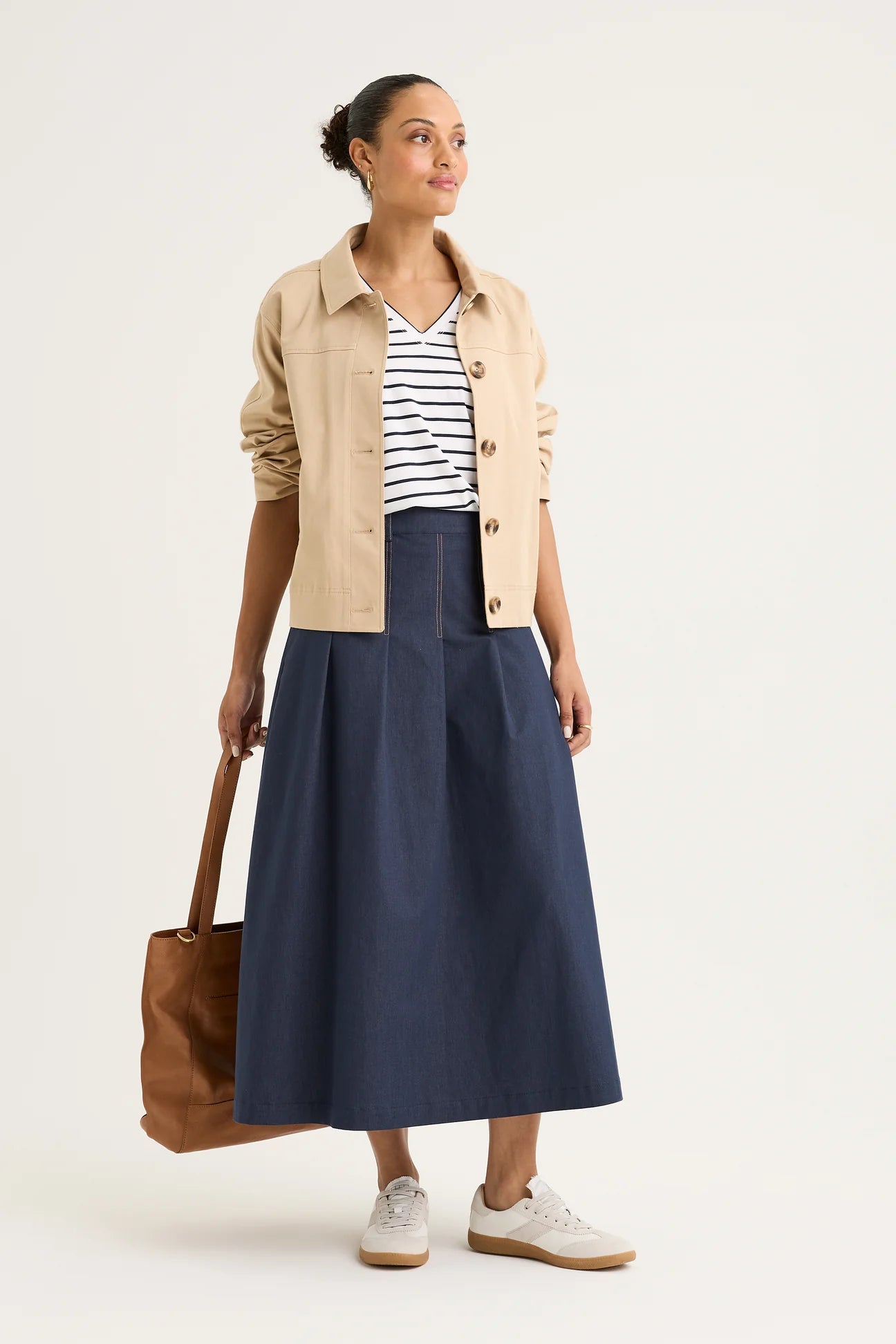 Yarra Trail, Jacket Mila Shacket Camel