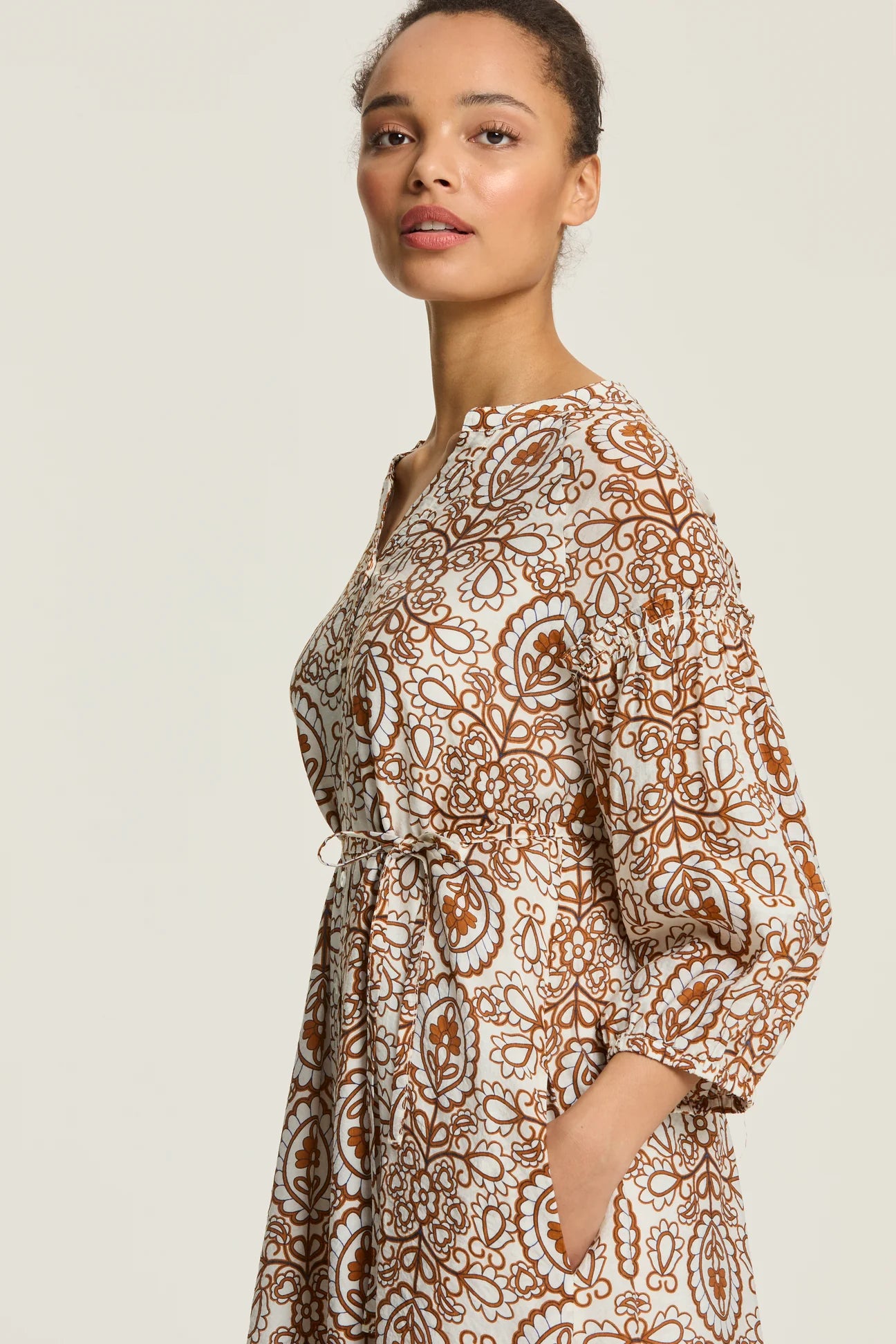 Yarra Trail Boheme Dress Toffee