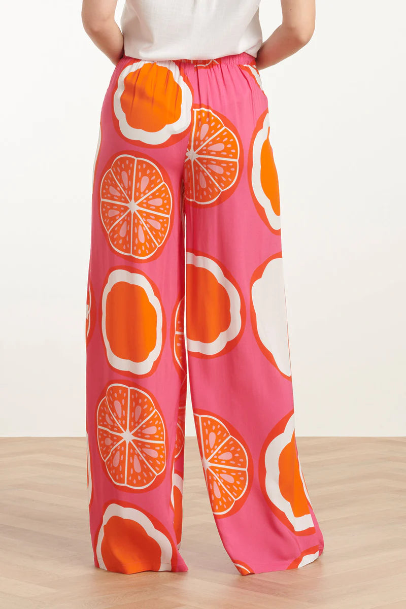 Smashed Lemon, Pants Pink Multicolour