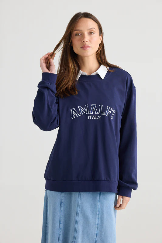Holiday, Destination Sweater Navy Amalfi
