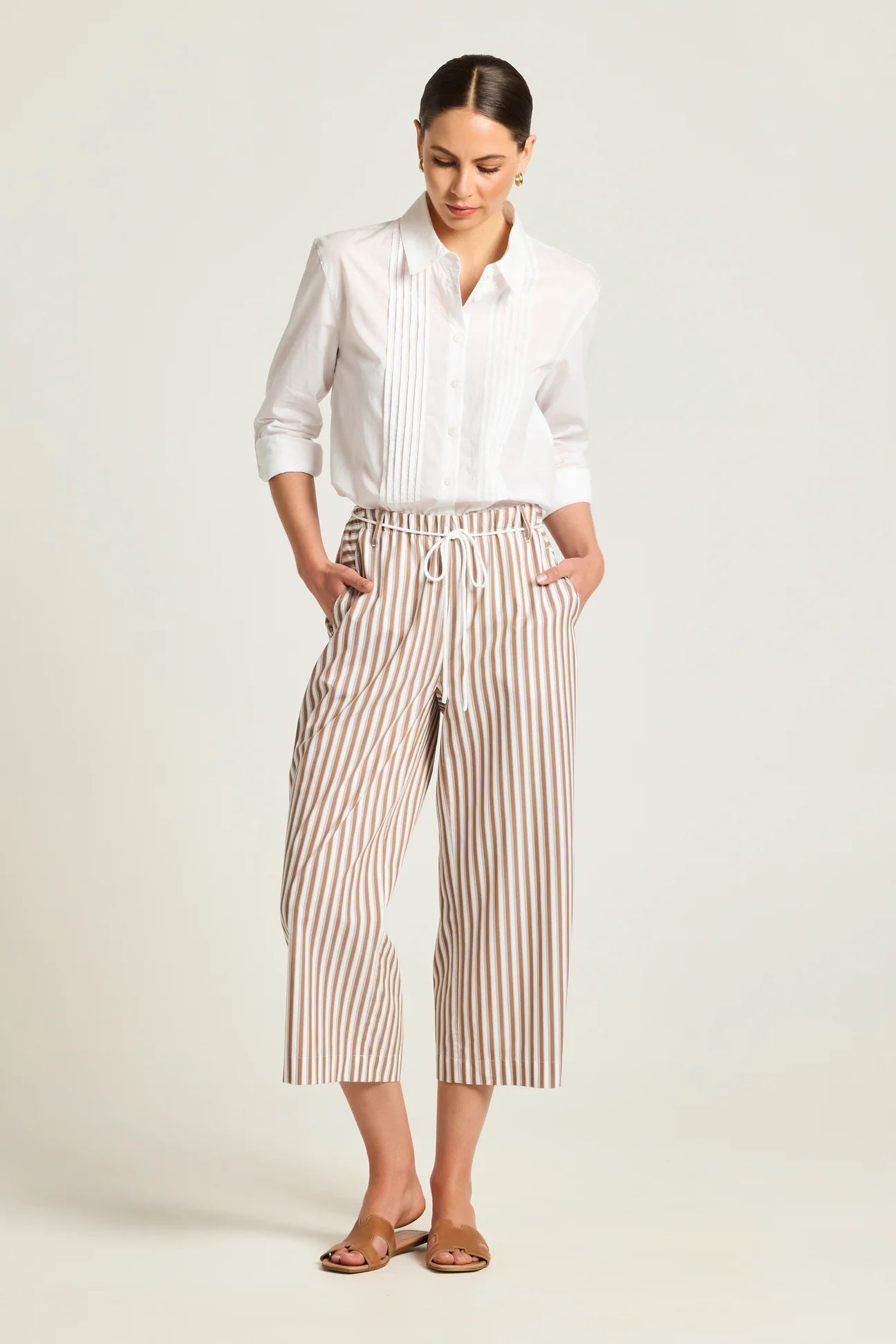 Yarra Trail Pine Shirt White