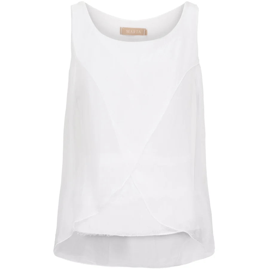 MARTA DU CHATEAU, Top Laila 9119 White