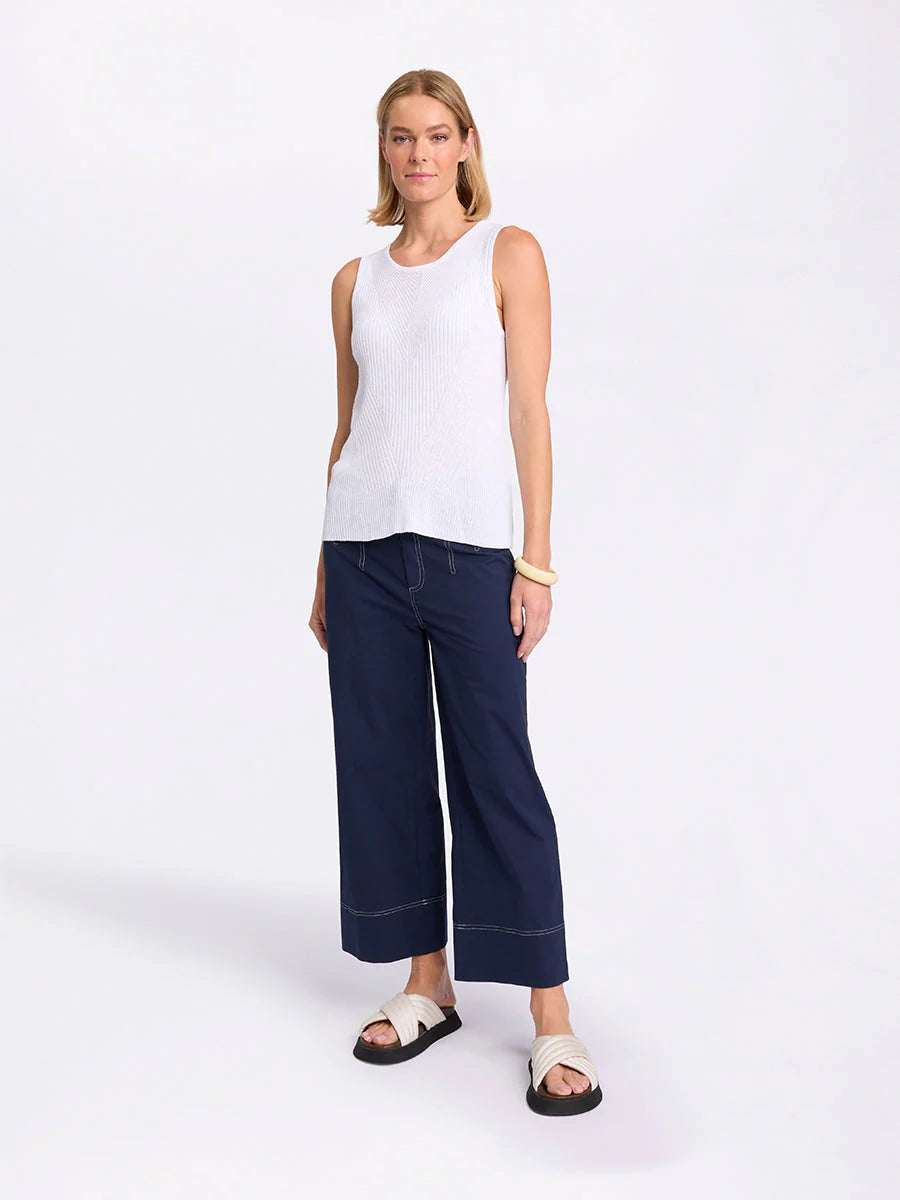 Sirocco Essential Knit Tank White