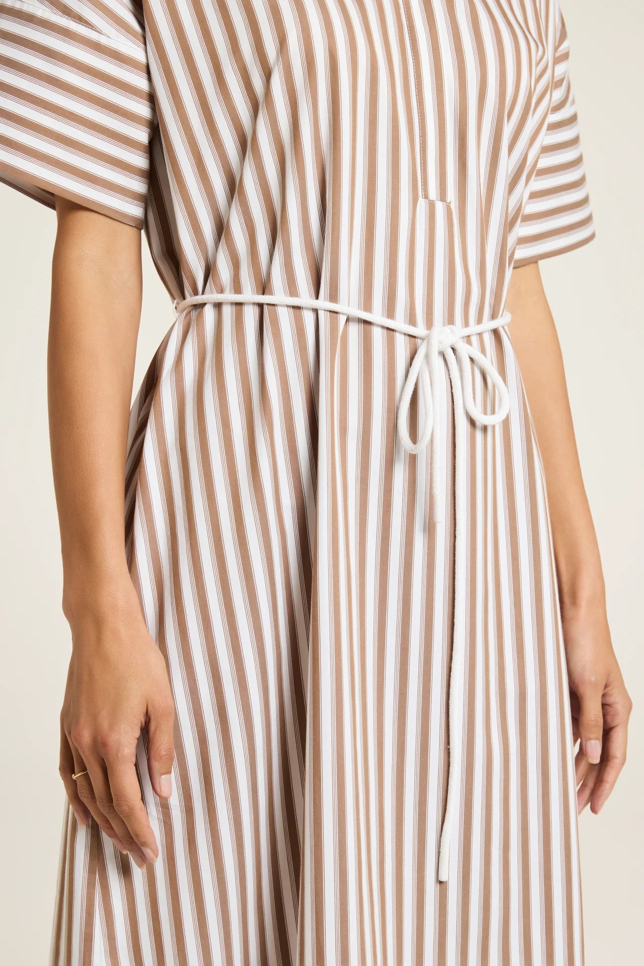 Yarra Trail Ari Dress Toffee/White