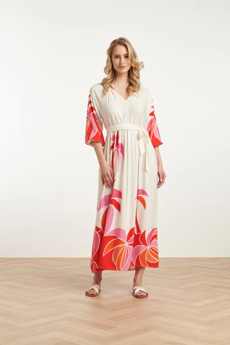 Smashed Lemon, Maxi Dress Red multi