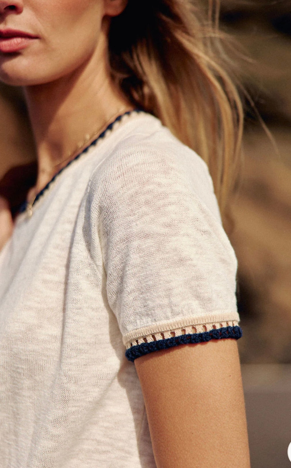 LPE, pullover Madi Ecru