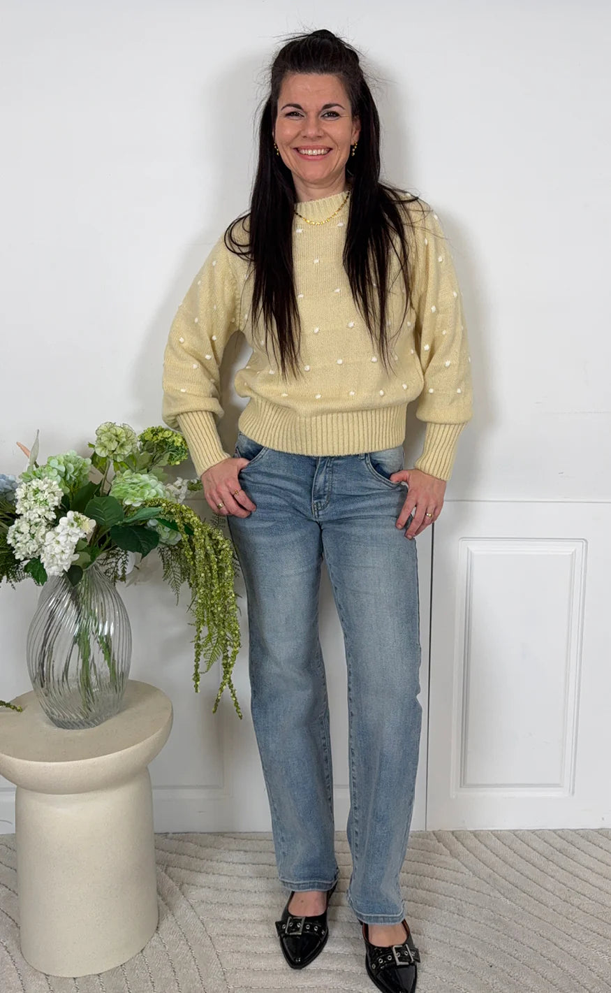 Marta, Alisee Knit Yellow/Bianco