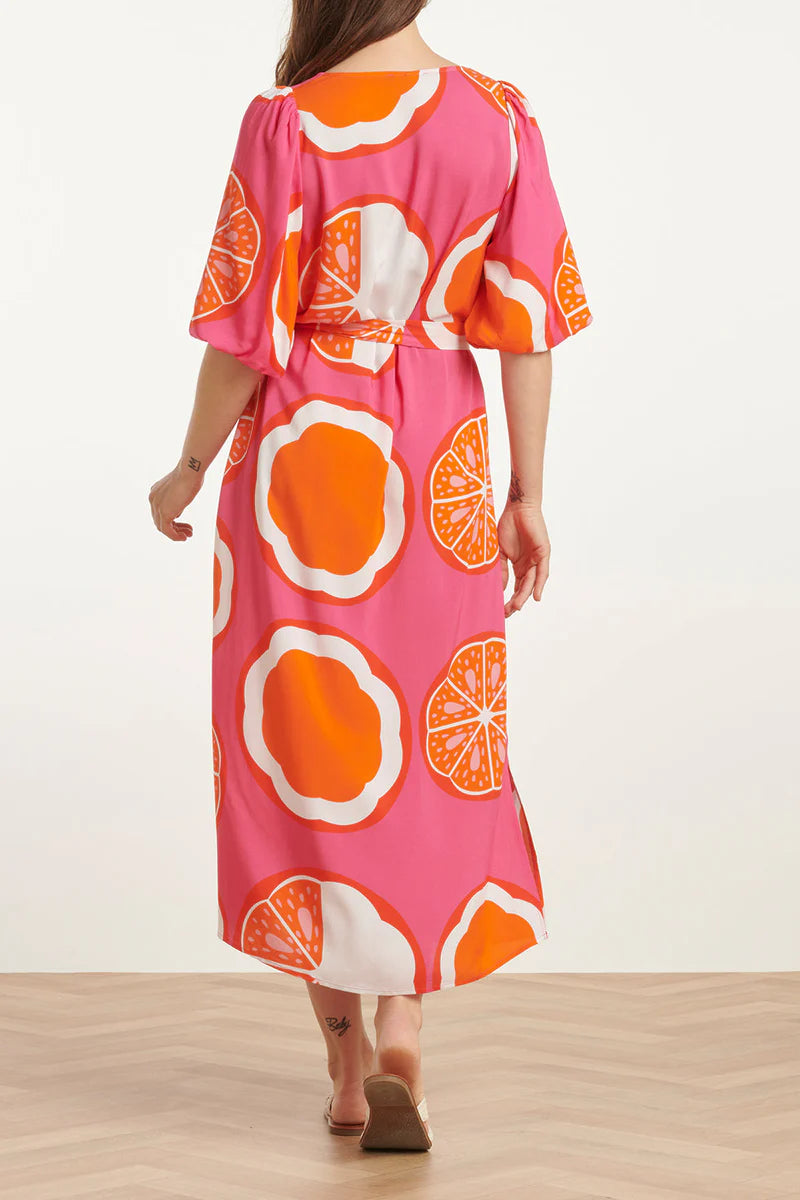Smashed Lemon, Dress Pink Multicolour