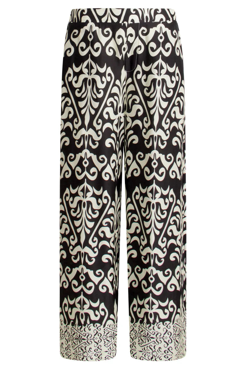 Smashed Lemon, Pants Print Off White - Black