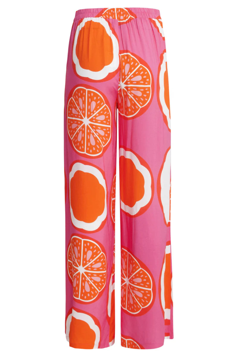 Smashed Lemon, Pants Pink Multicolour