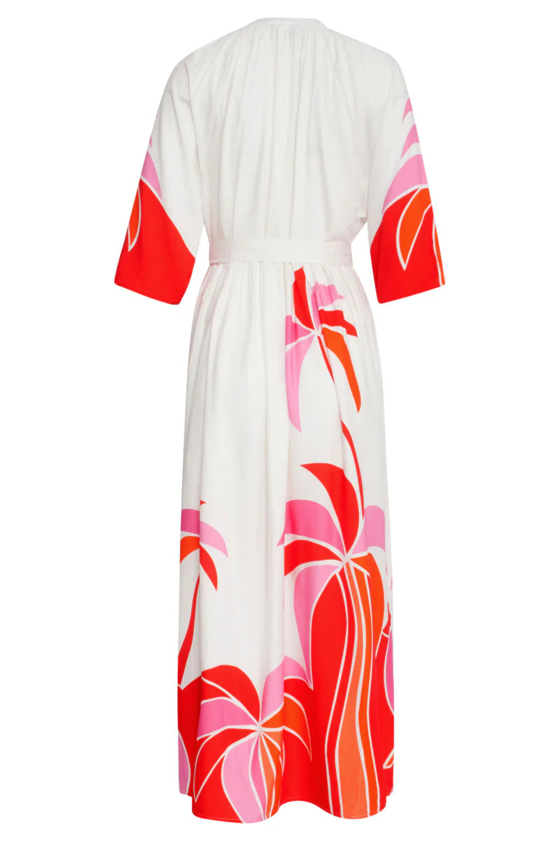 Smashed Lemon, Maxi Dress Red multi