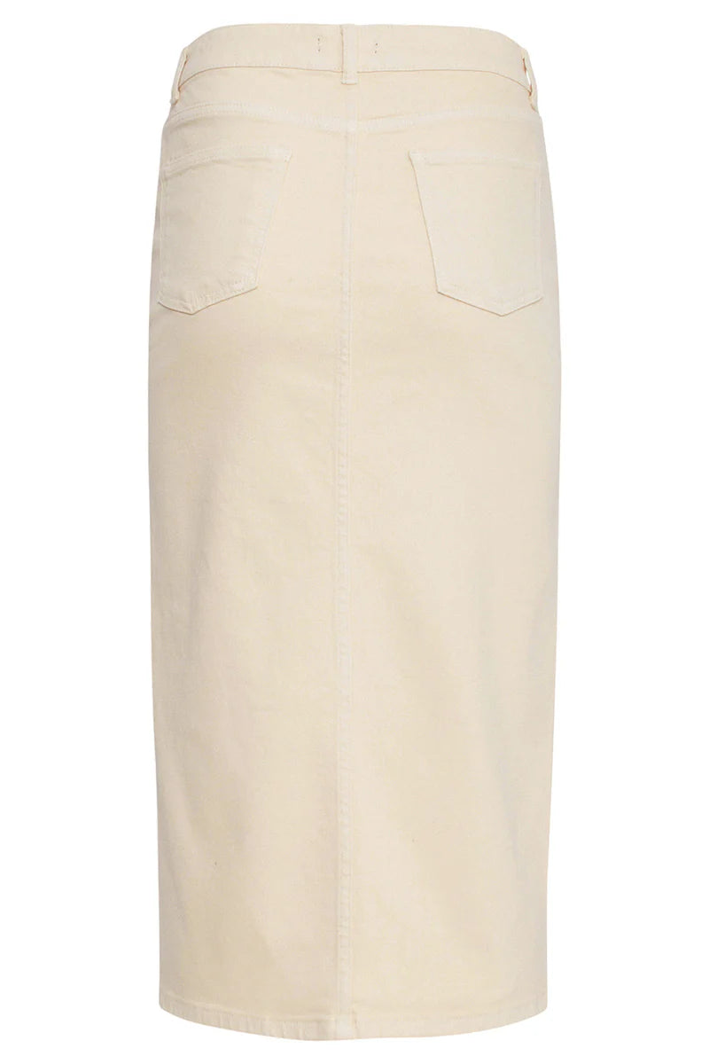 Smashed Lemon, Midi Skirt Sand