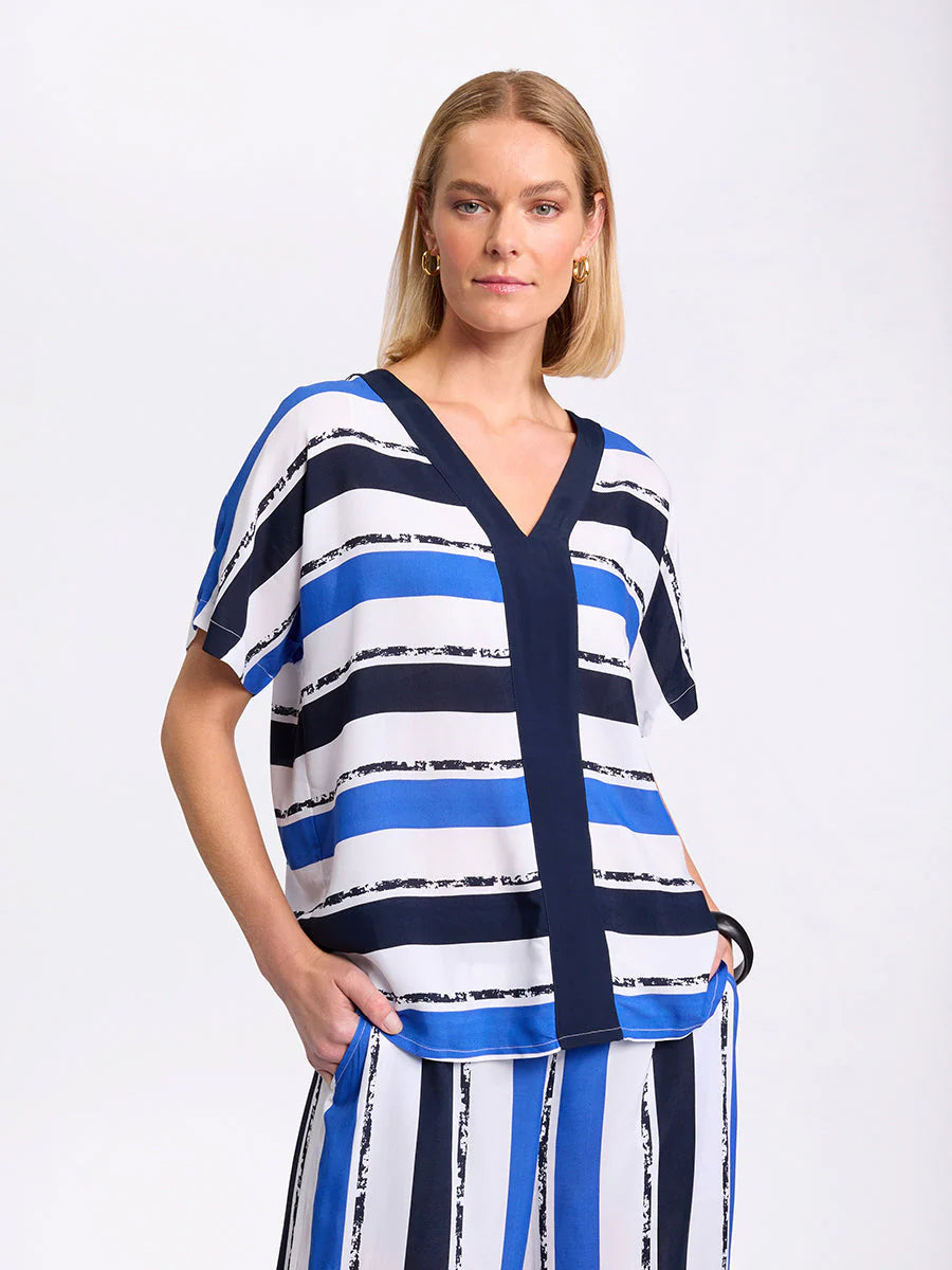 Sirocco Stripe Viscose Top