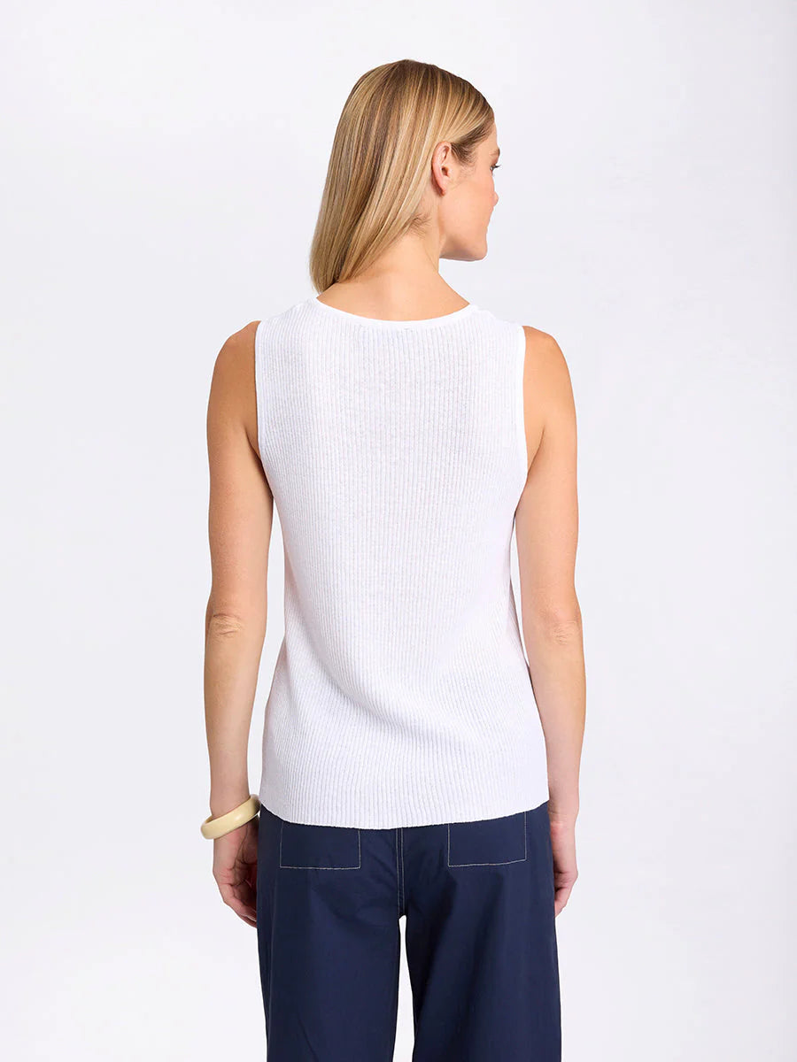 Sirocco Essential Knit Tank White