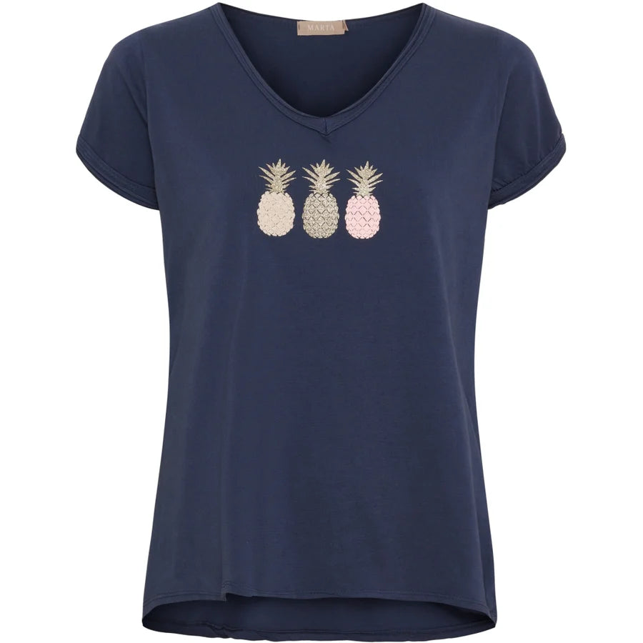 MARTA DU CHATEAU, Top Gemma 22031 Navy