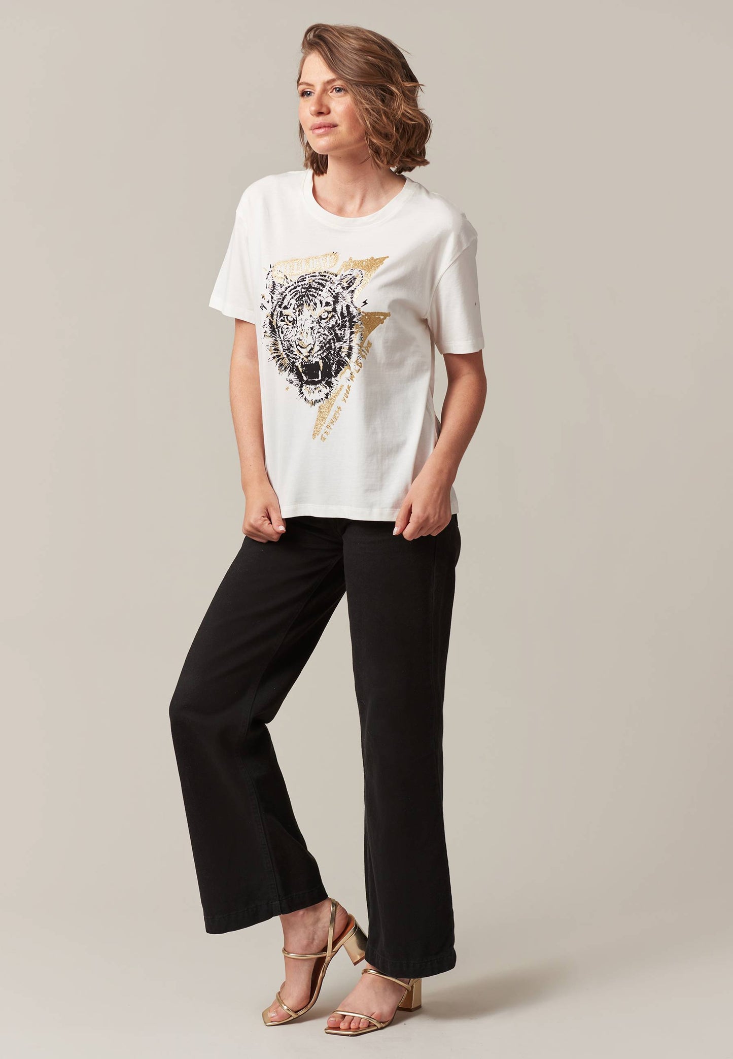 Deeluxe Tiger T-shirt Off White