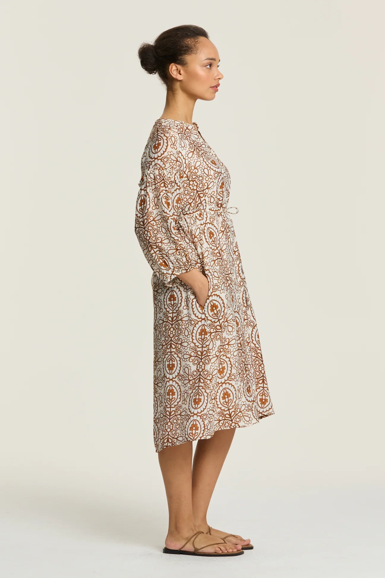 Yarra Trail Boheme Dress Toffee