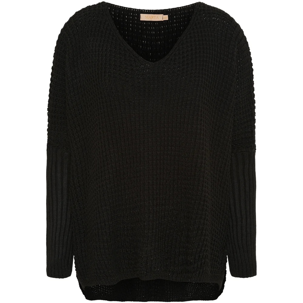 Marta, Mille Knit Black