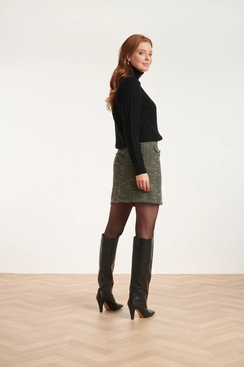 Smashed Lemon, Skirt green textured