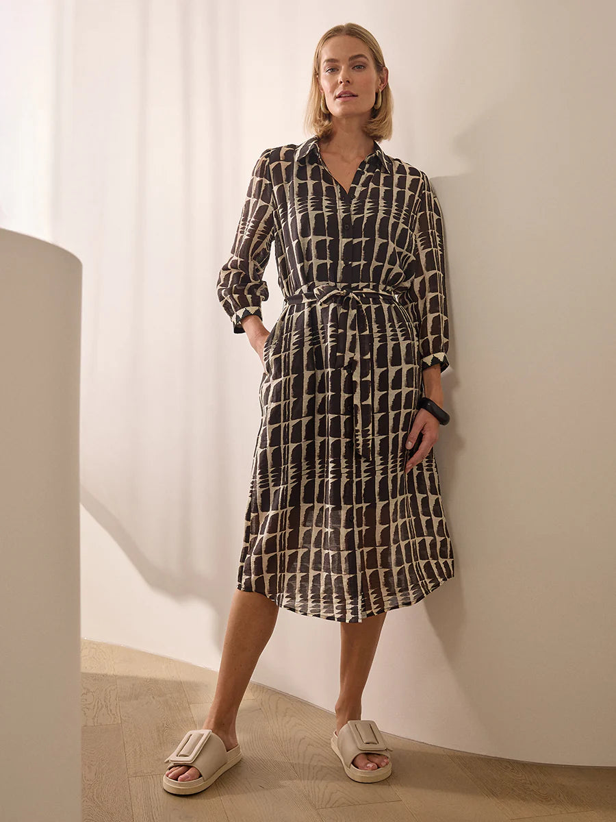 Sirocco Ikat Shirt Dress