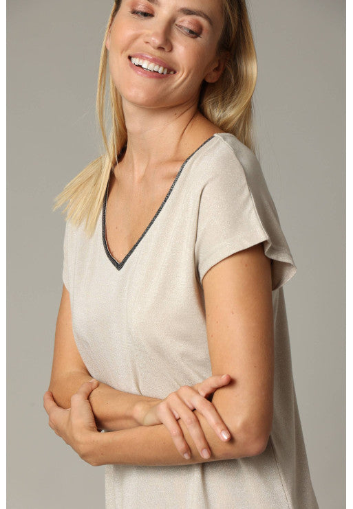 Deeluxe, T-shirt Beige