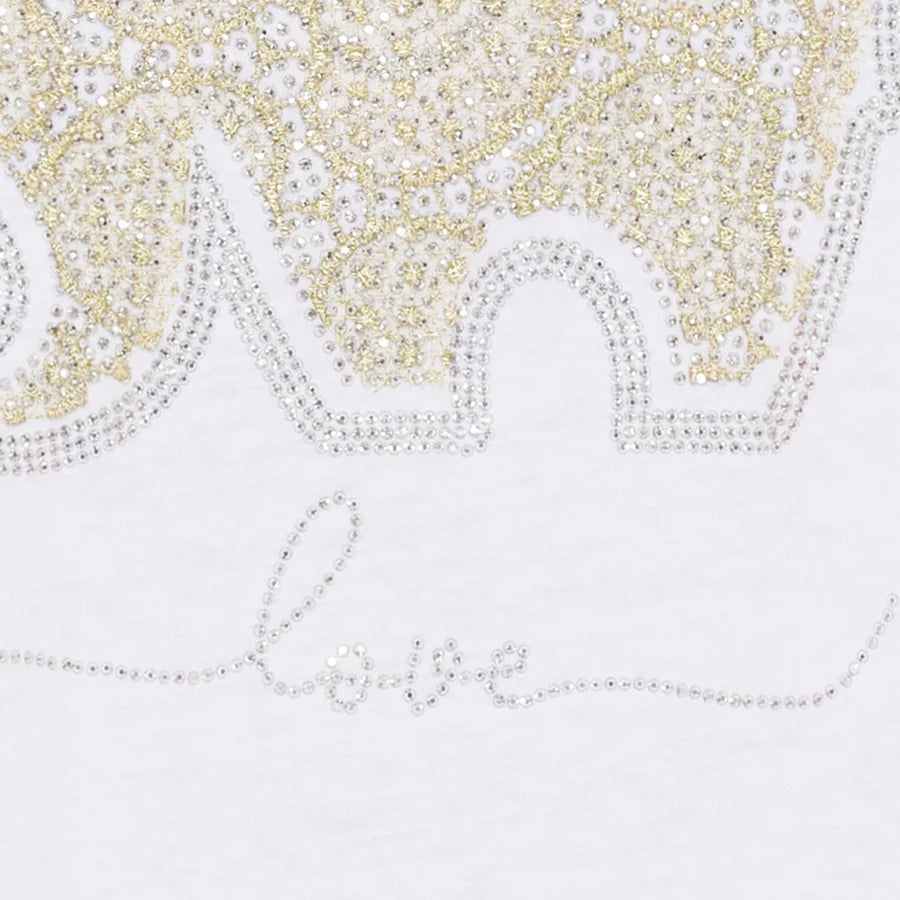 MARTA DU CHATEAU, T-shirt Marie 1535 White Elephant Love