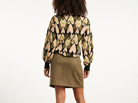 Smashed Lemon, KNIT TOP BLACK / ARMY 25533
