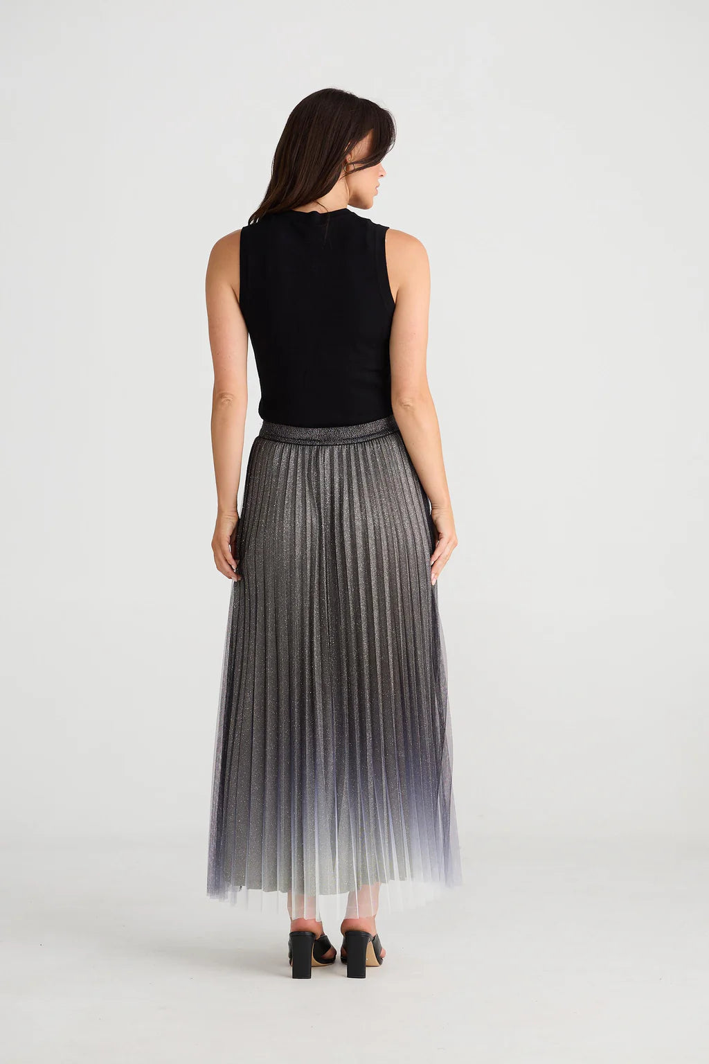 Brave + True West End Skirt Black Ombre