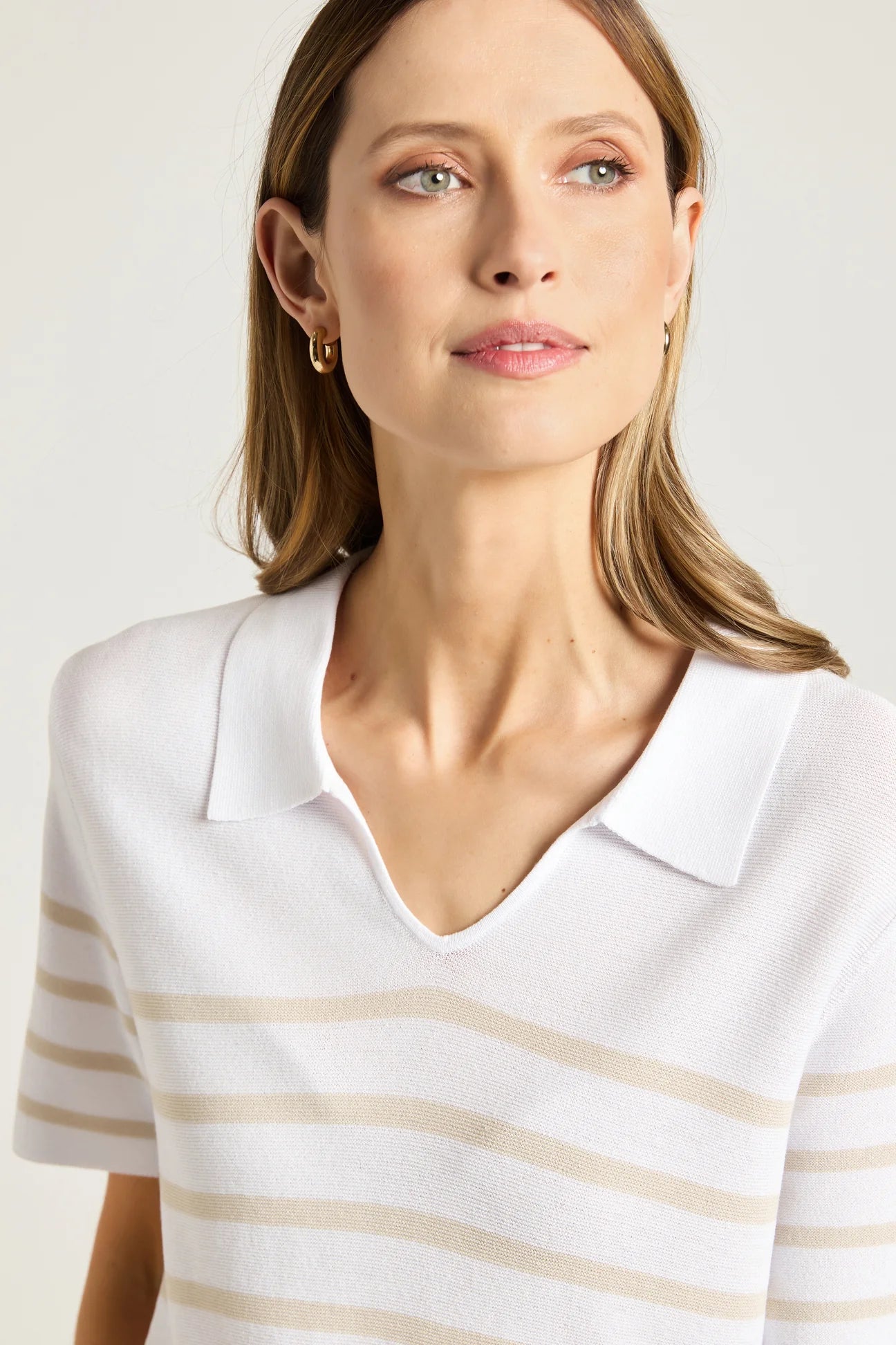 Yarra Trail Liberty Knit White/Stone