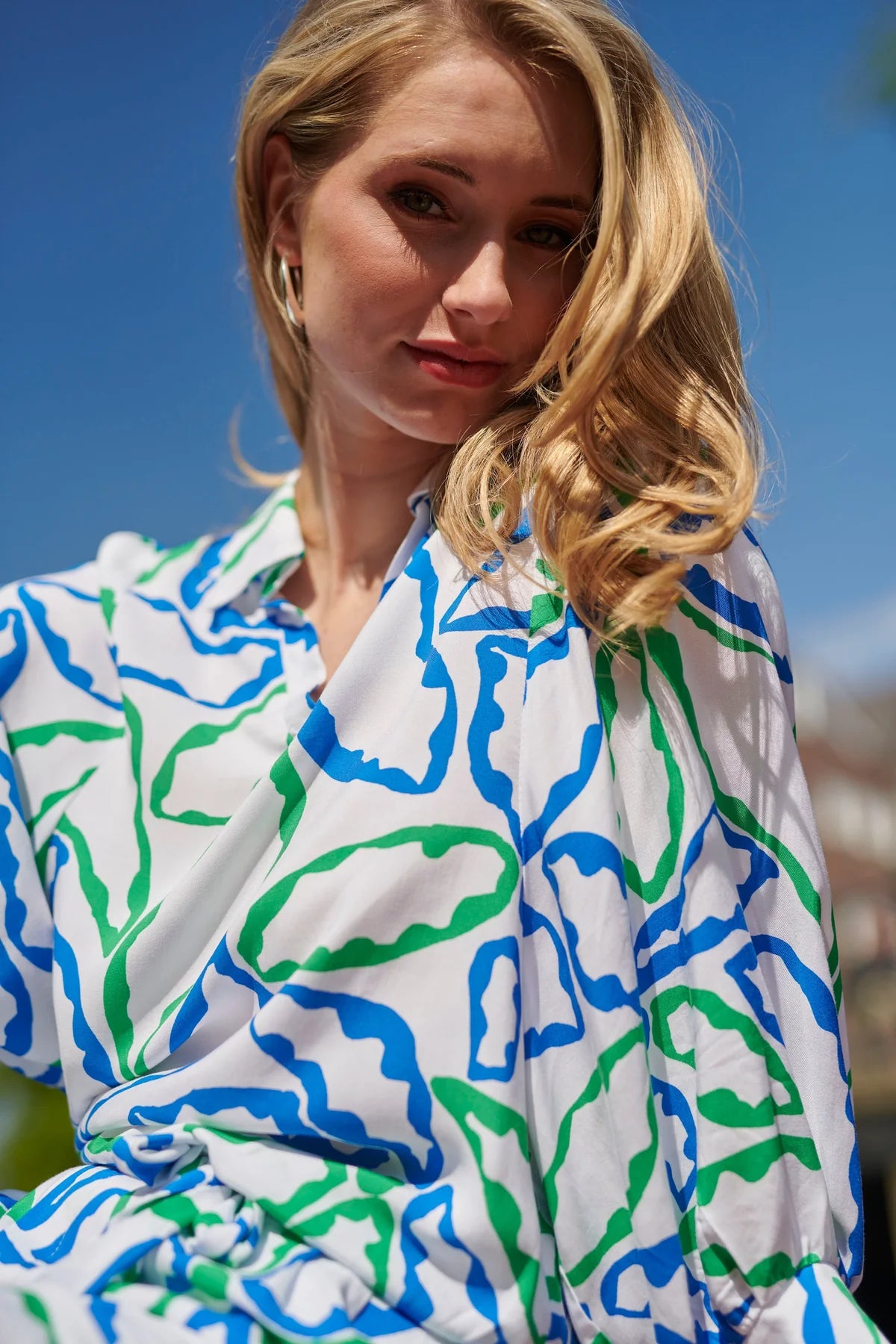 Smashed Lemon, Dress Cobalt Blue - Green