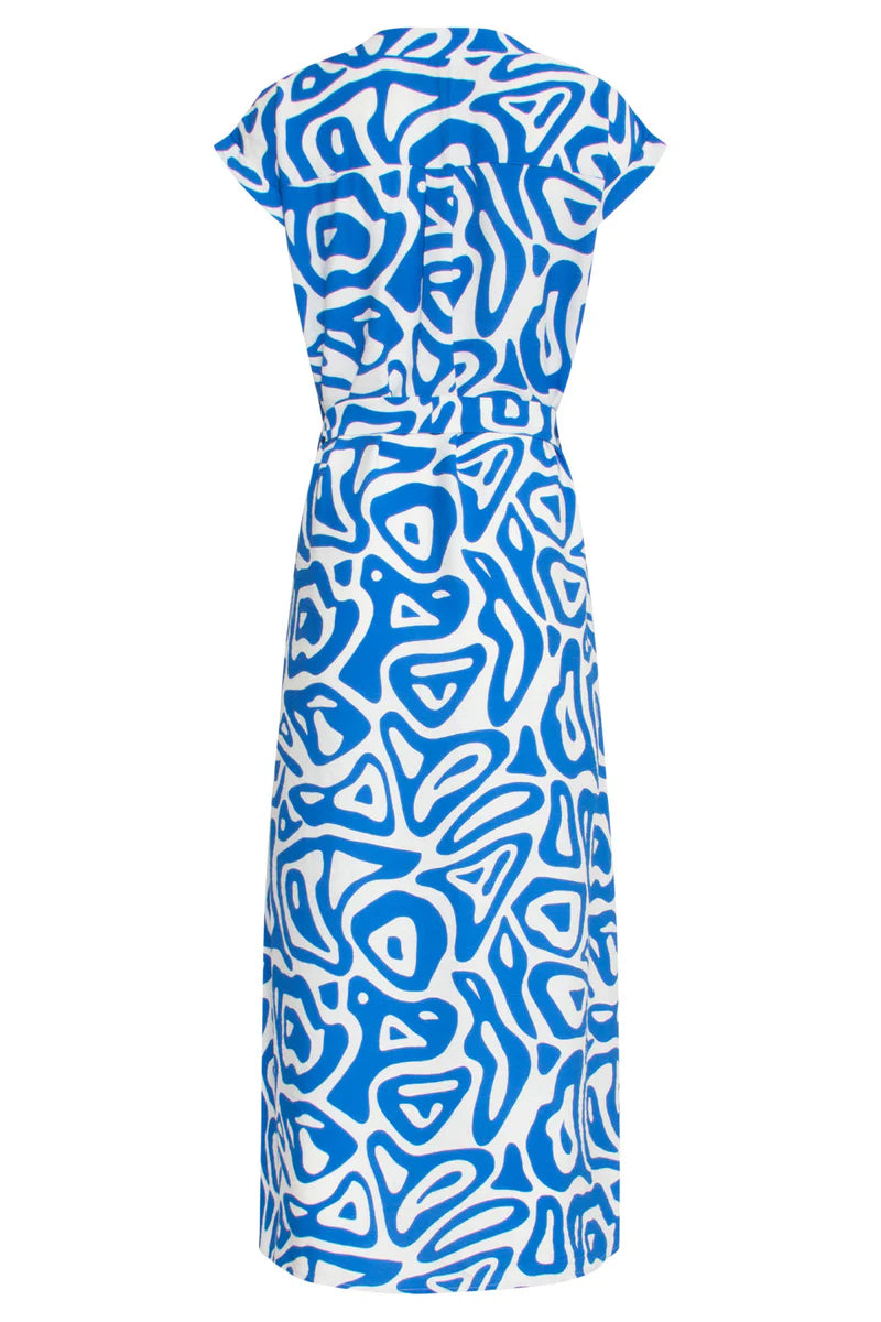 Smashed Lemon, Dress Cobalt Blue - White