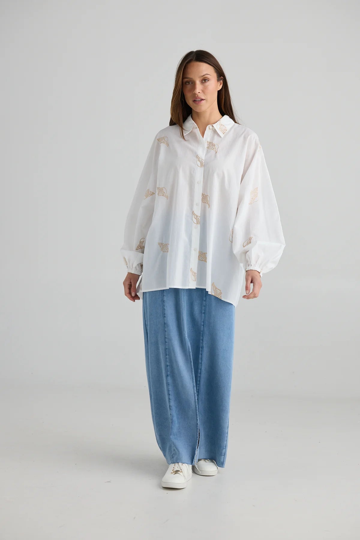 Holiday, Cliffside Shirt White Shell