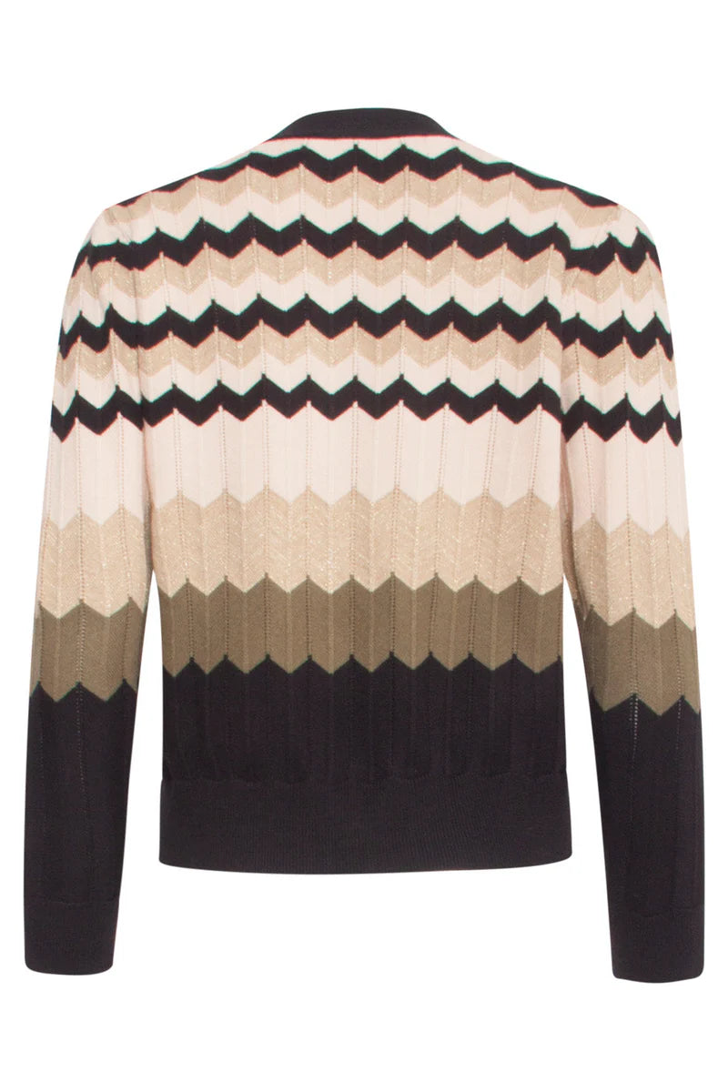 Smashed Lemon, Knitted cardigan stone - multicolour