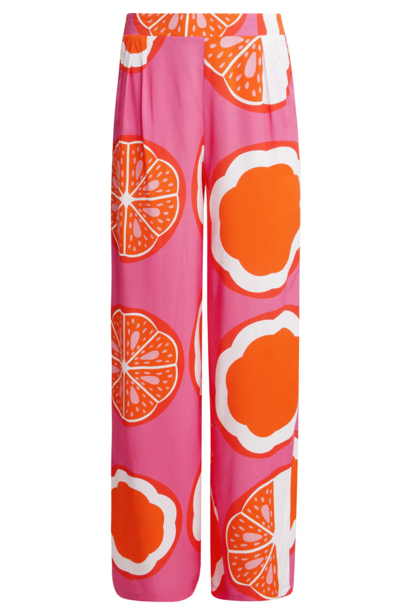 Smashed Lemon, Pants Pink Multicolour
