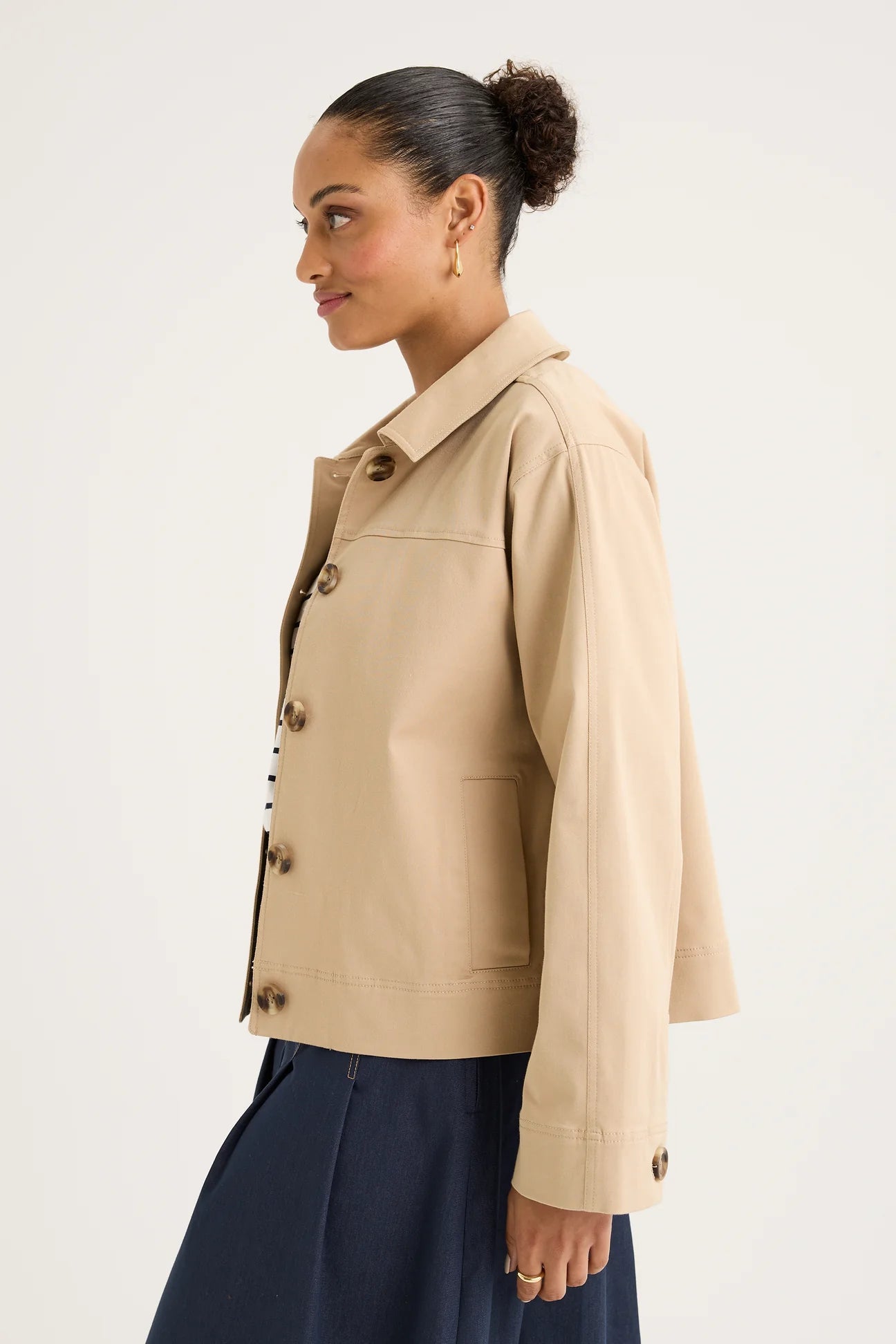 Yarra Trail, Jacket Mila Shacket Camel