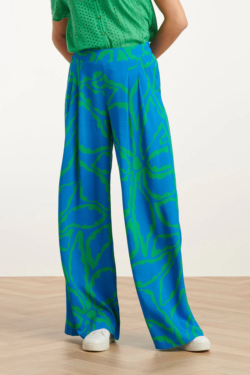 Smashed Lemon, Pants Cobalt Blue - Green