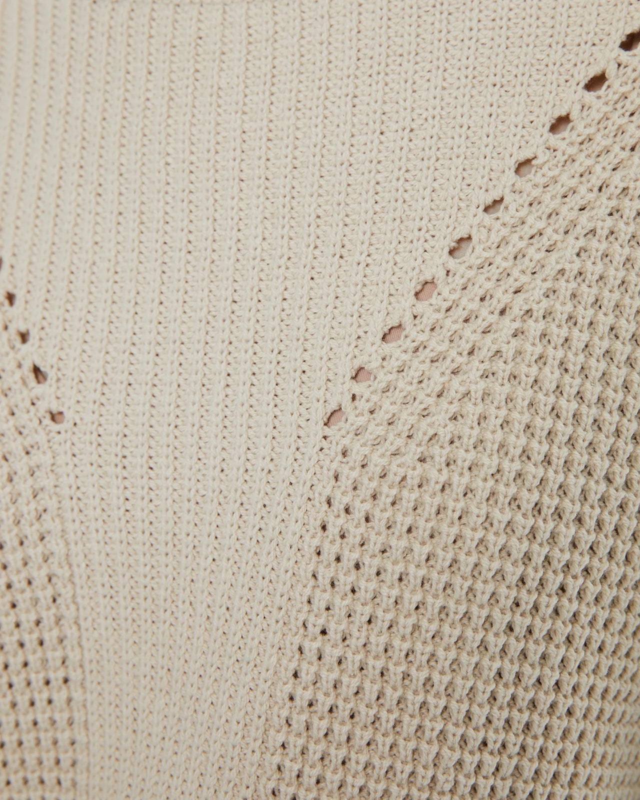 Andam Jersey knit detail Beige