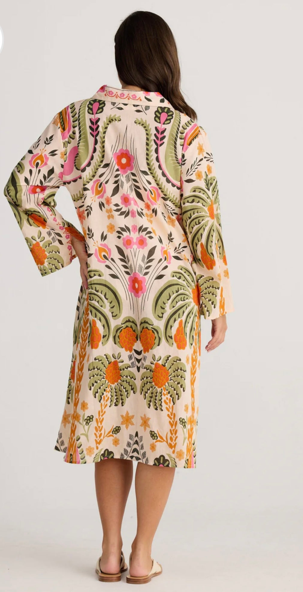 Holiday Stella Shirt Dress - Palm