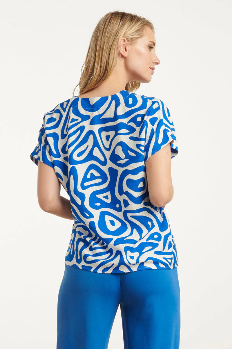 Smashed Lemon, Top Cobalt Blue - White