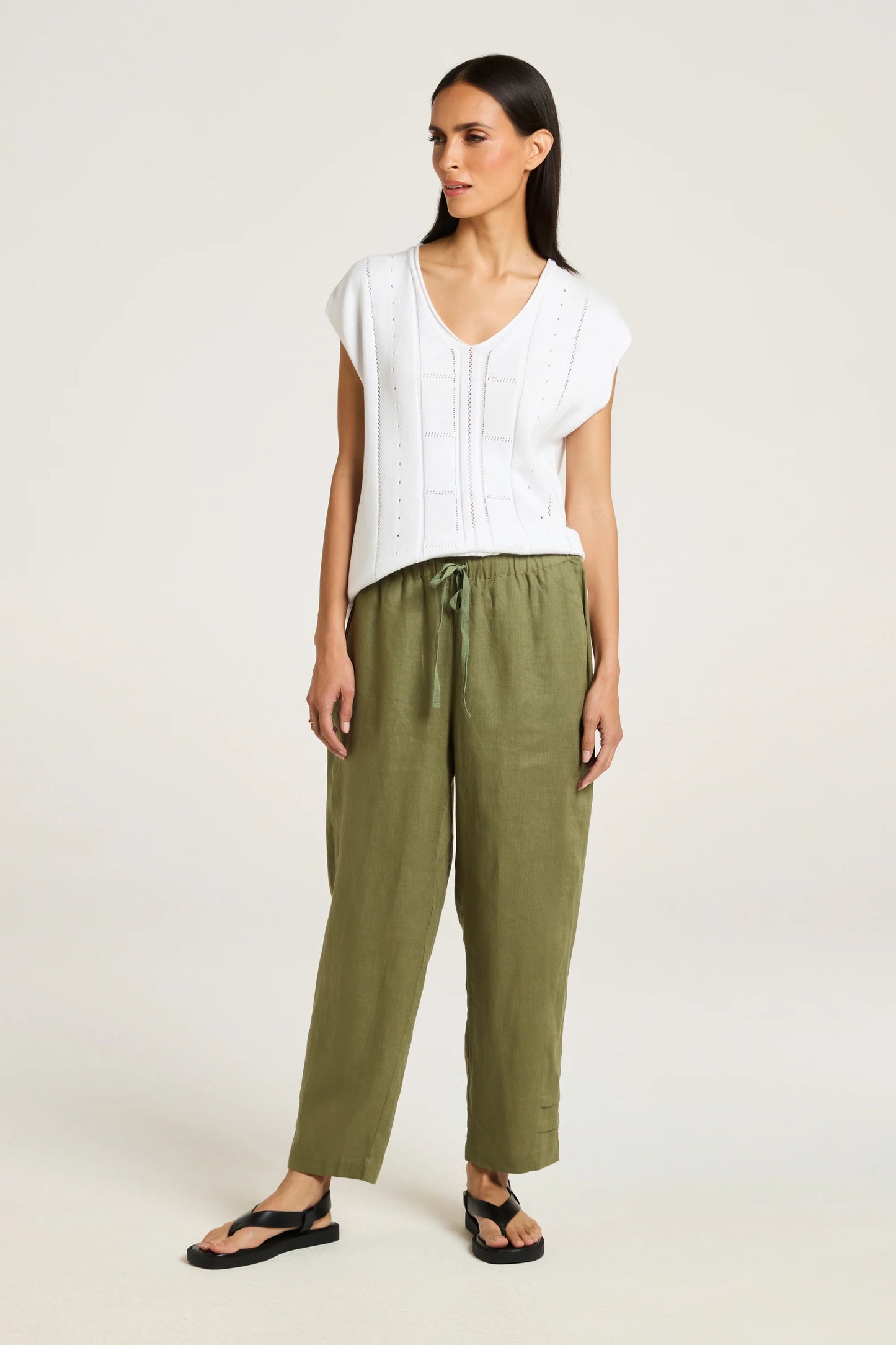 Yarra Trail Harvest Knit White