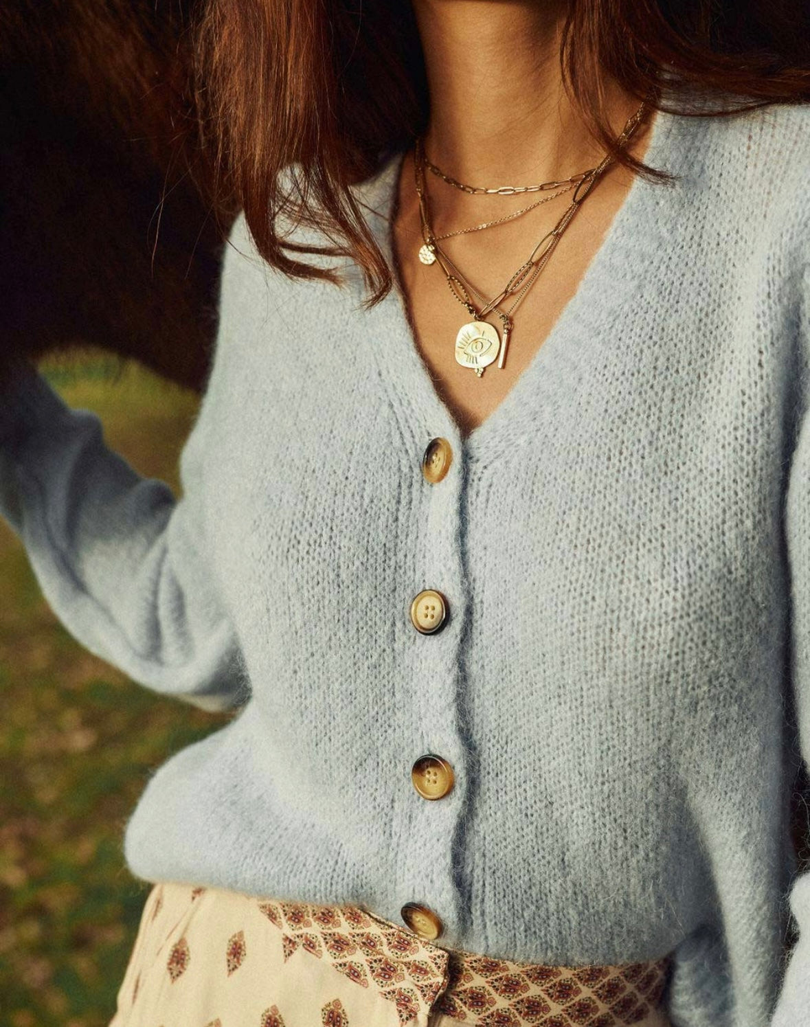 LPE, Cardigan Sky Blue