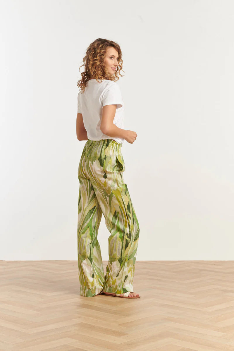 Smashed Lemon, Pants Light Green multi