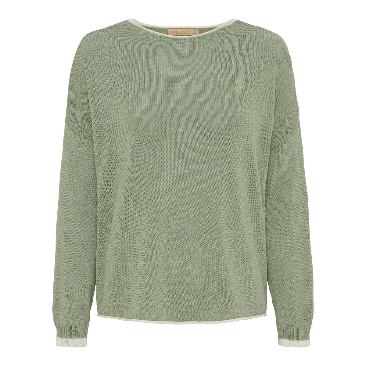 Marta, Marguerite knit Salvia/Beige