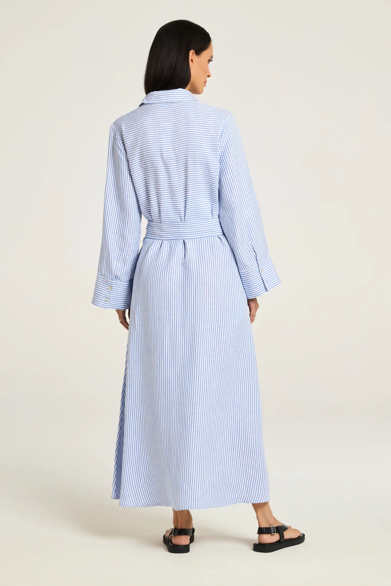 Yarra Trail Alba Dress Cadet/White