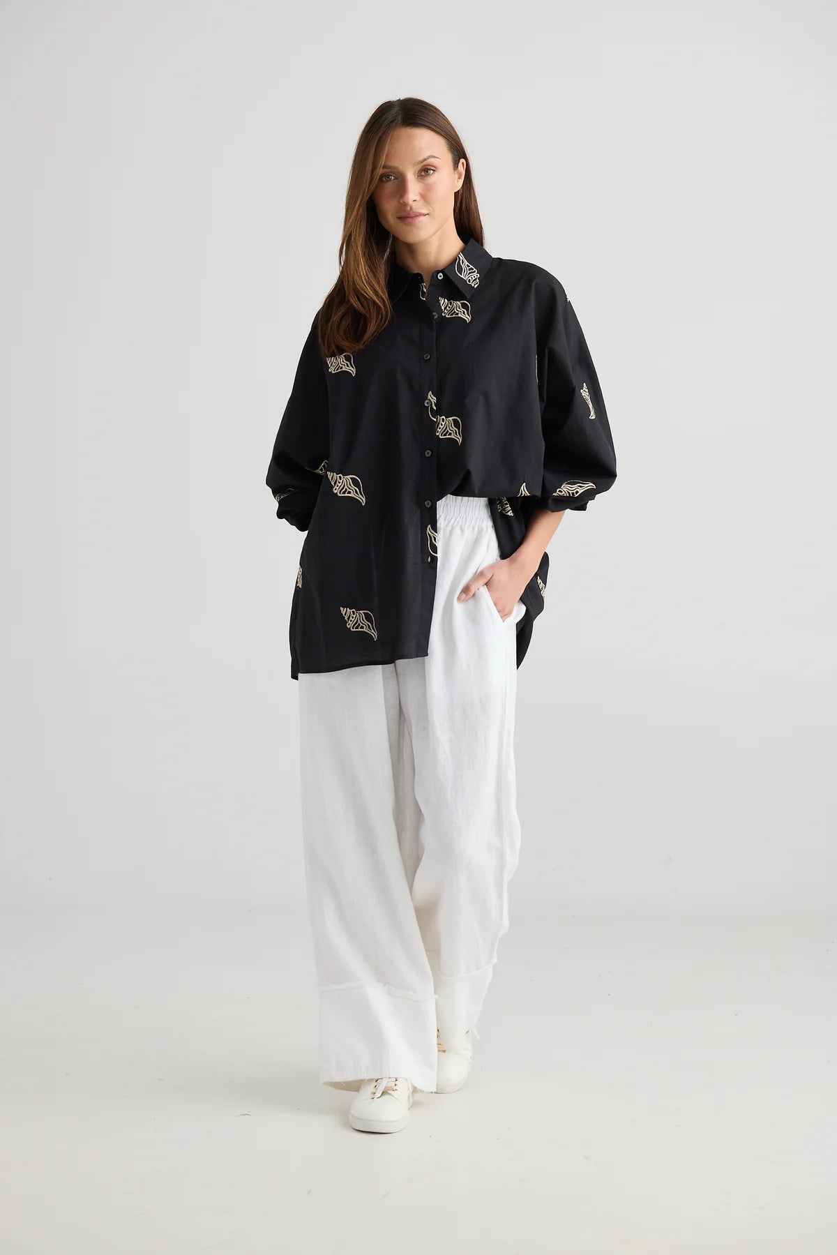 Holiday, Cliffside Shirt Black Shell