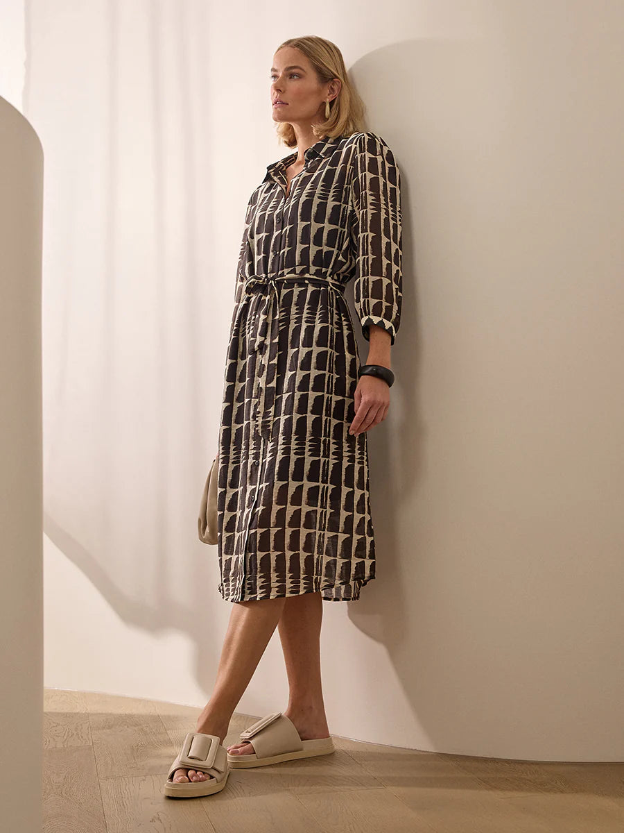 Sirocco Ikat Shirt Dress