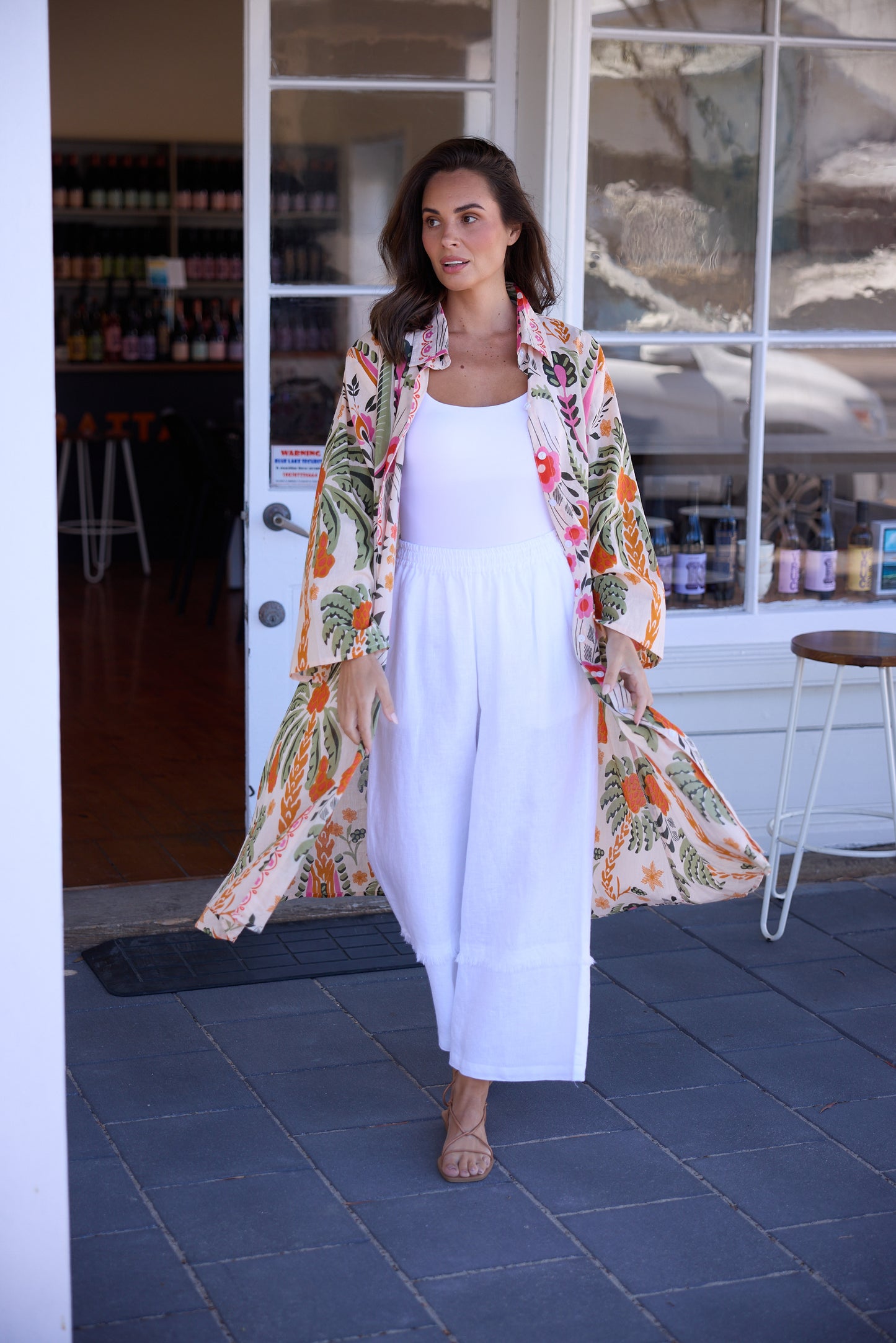 Holiday Stella Shirt Dress - Palm