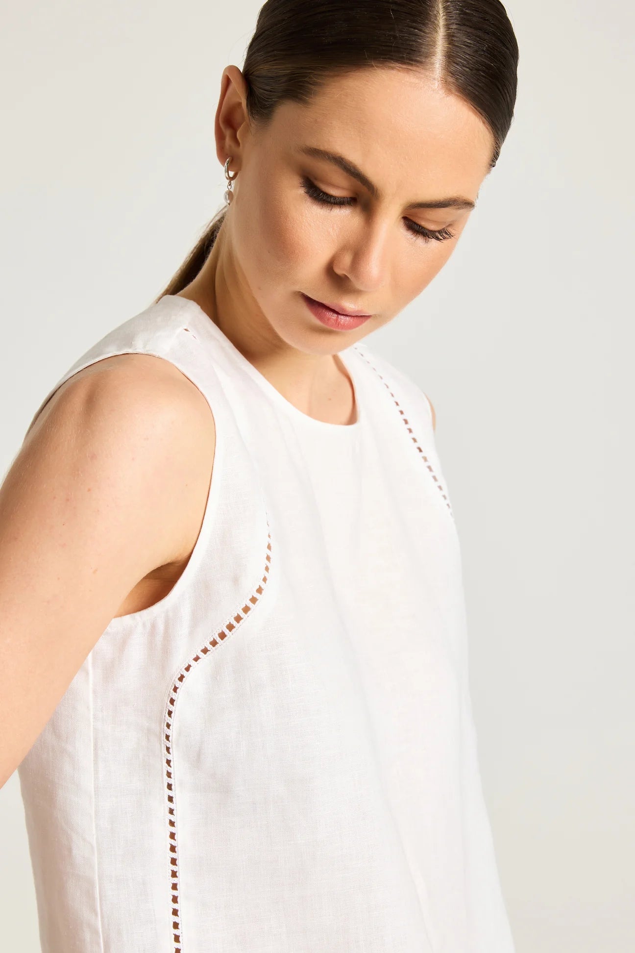 Yarra Trail Carina Tank White