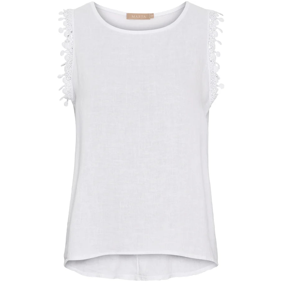 MARTA DU CHATEAU, Top Holly 258355 Optical White